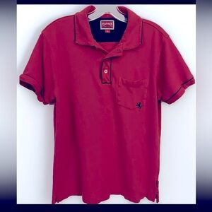 Men’s Tommy Hilfiger Size M-Medium Dress Shirt Red Label Denim Short Sleeve